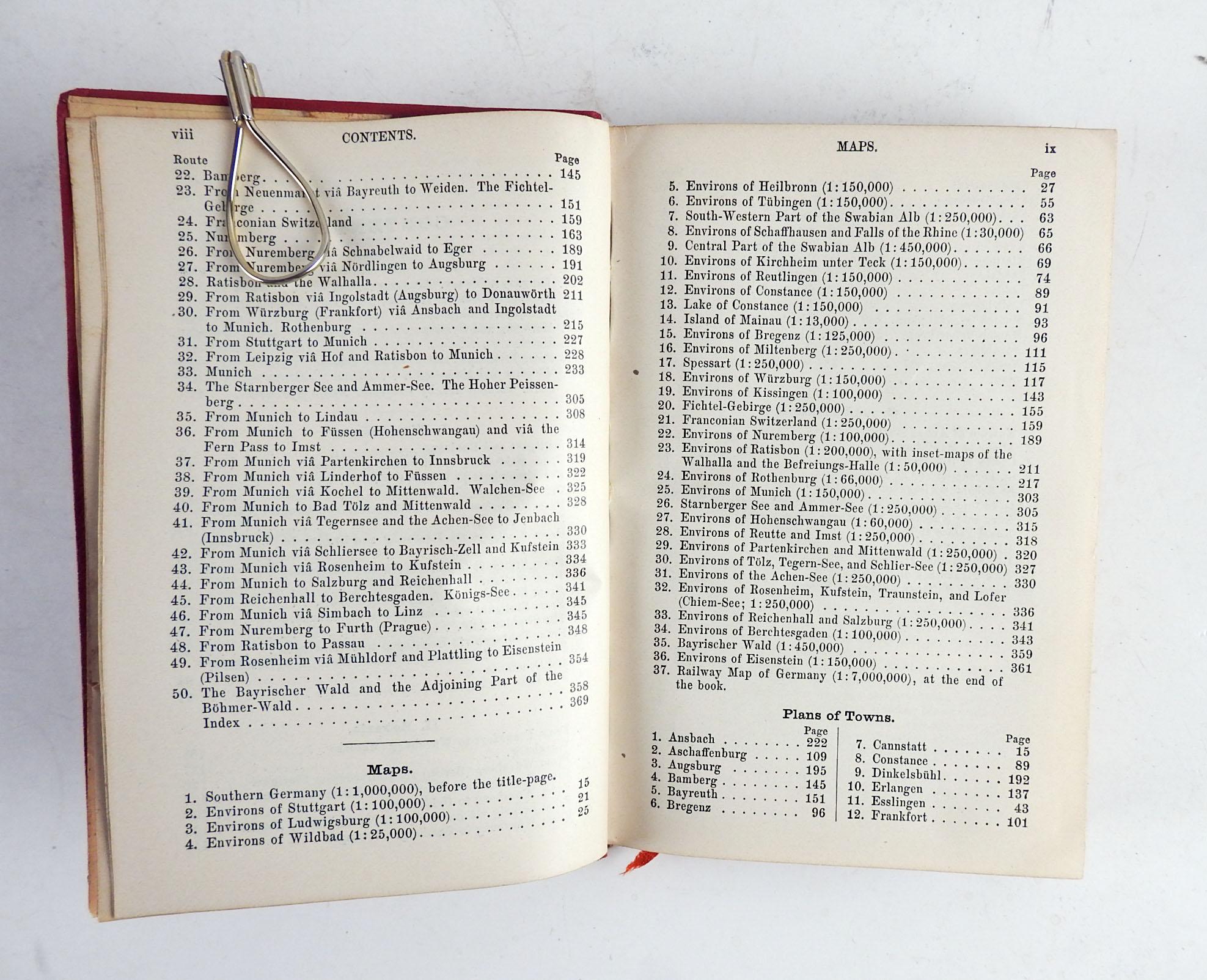 Baedeker's Germany Travel Guides 1897 & 1914 - ein Paar Reiseführer im Angebot 3