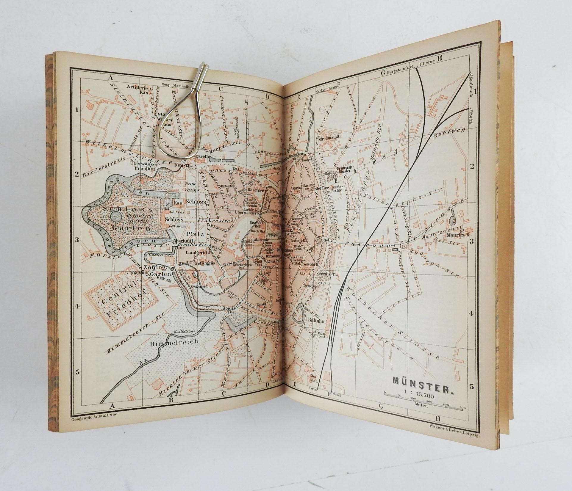 Baedeker's Germany Travel Guides 1897 & 1914 - ein Paar Reiseführer (19. Jahrhundert) im Angebot