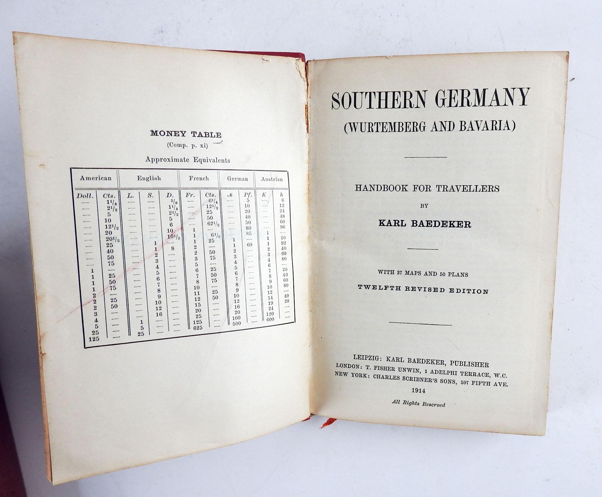 Baedeker's Germany Travel Guides 1897 & 1914 - ein Paar Reiseführer im Angebot 2