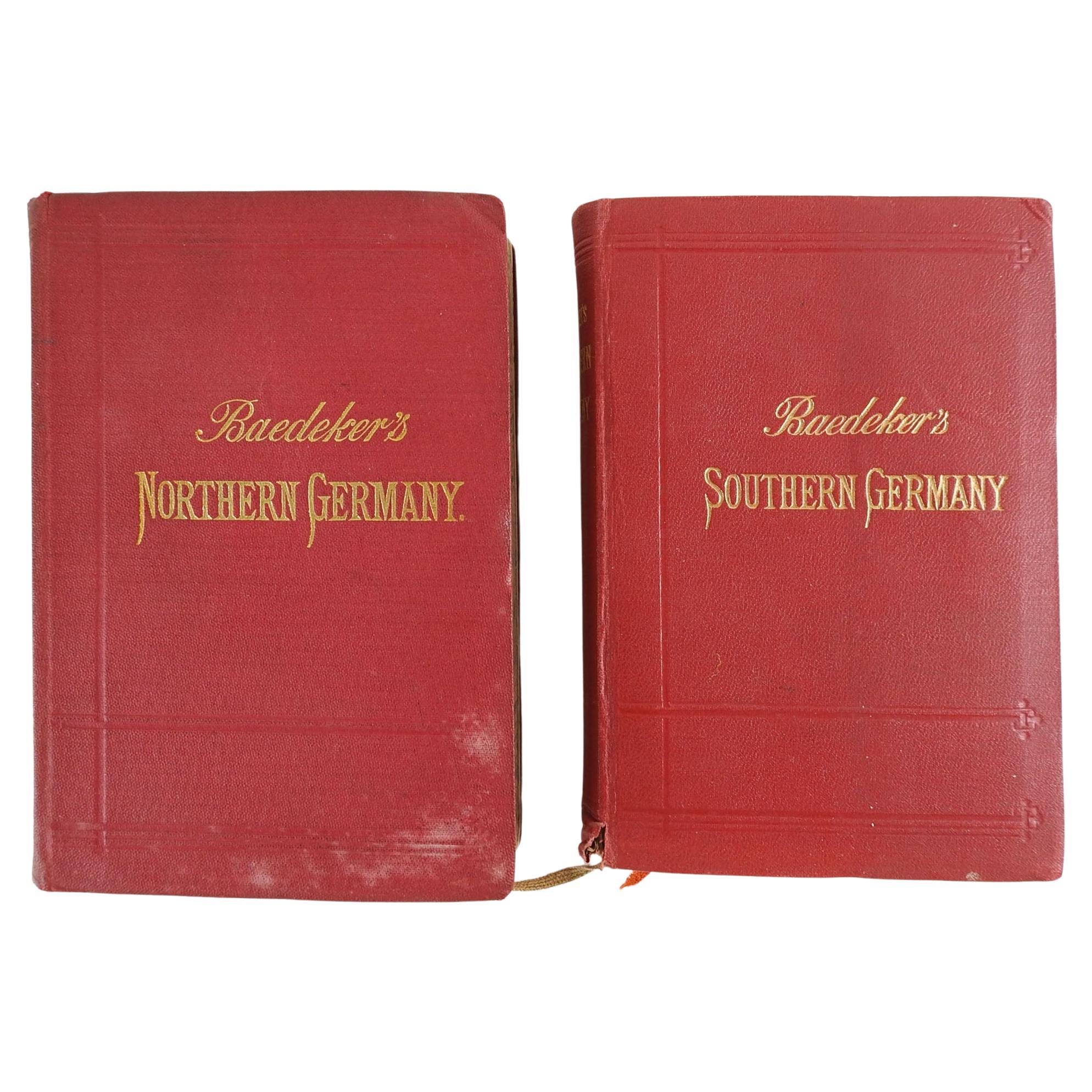 Baedeker's Germany Travel Guides 1897 & 1914 - ein Paar Reiseführer im Angebot