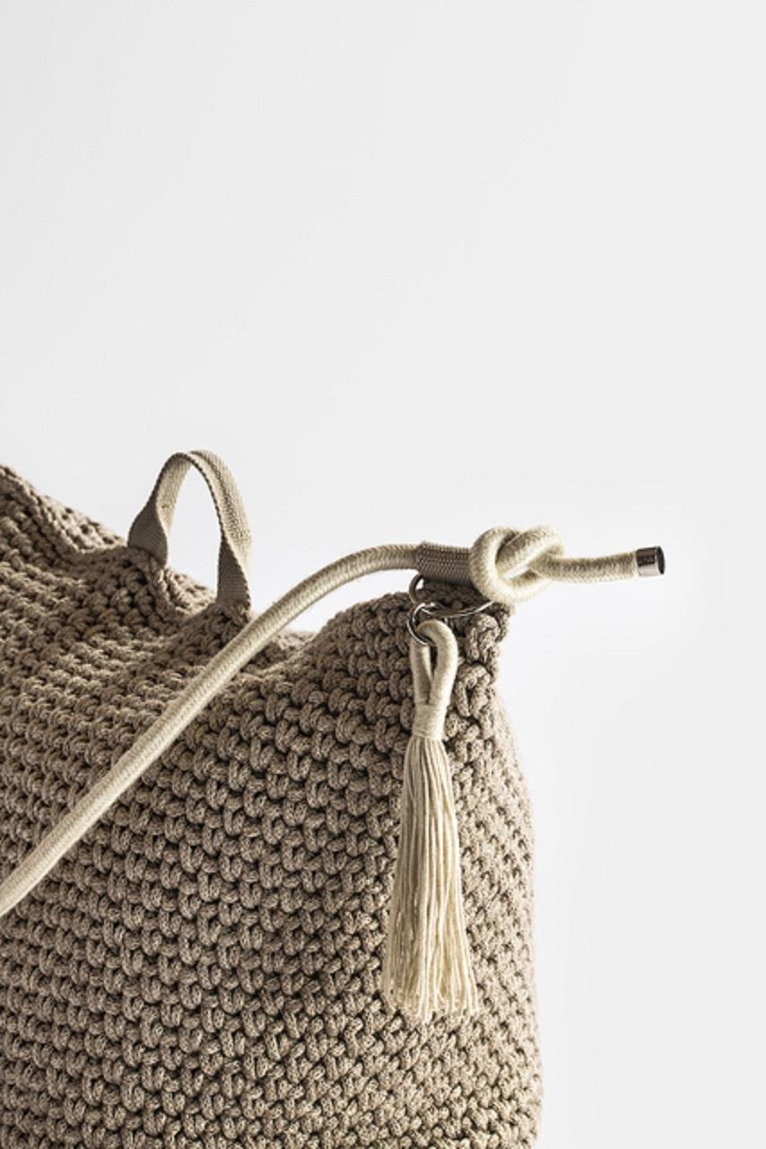 Hand-Woven Bag Cushion, Earth, Iota, Represented by Tuleste Factory