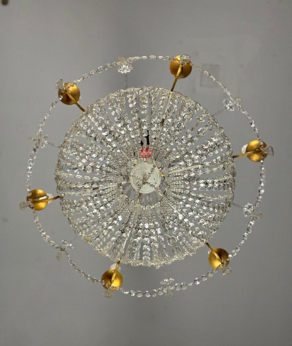 Lampadario Bag Of Pearls, cristalli tagliati Circa 1900 in vendita 6