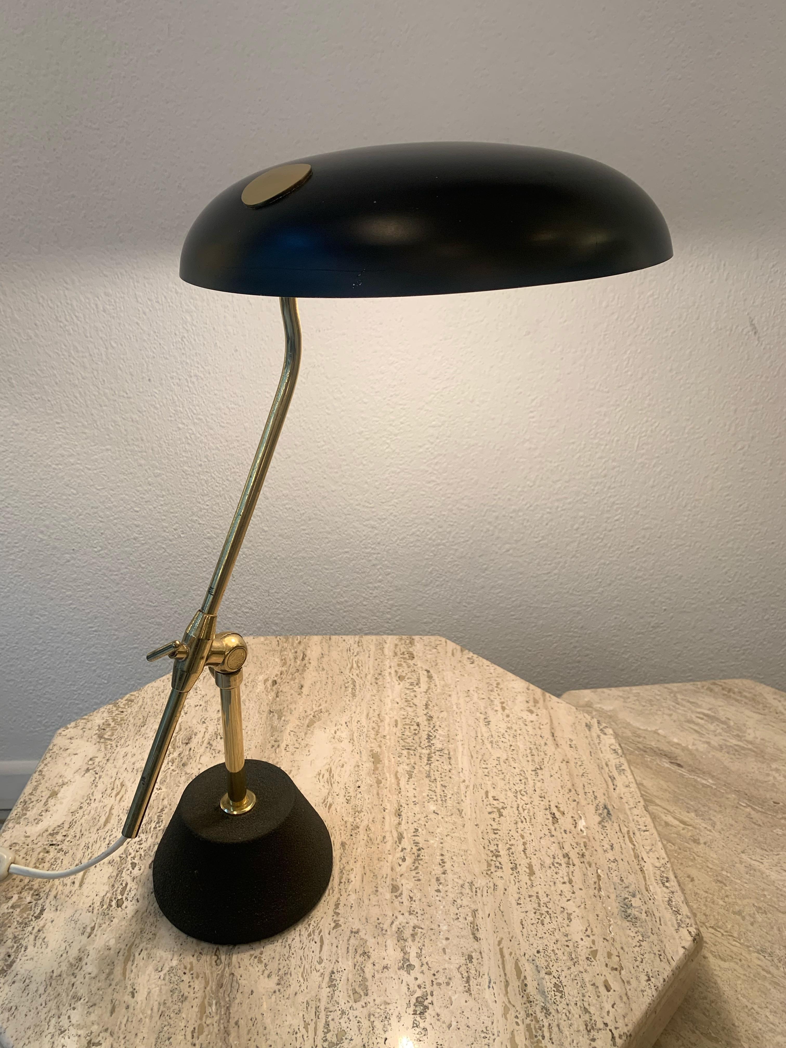 BAG Turgi Desk / Table Lamp, Switzerland, ca. 1950s 5