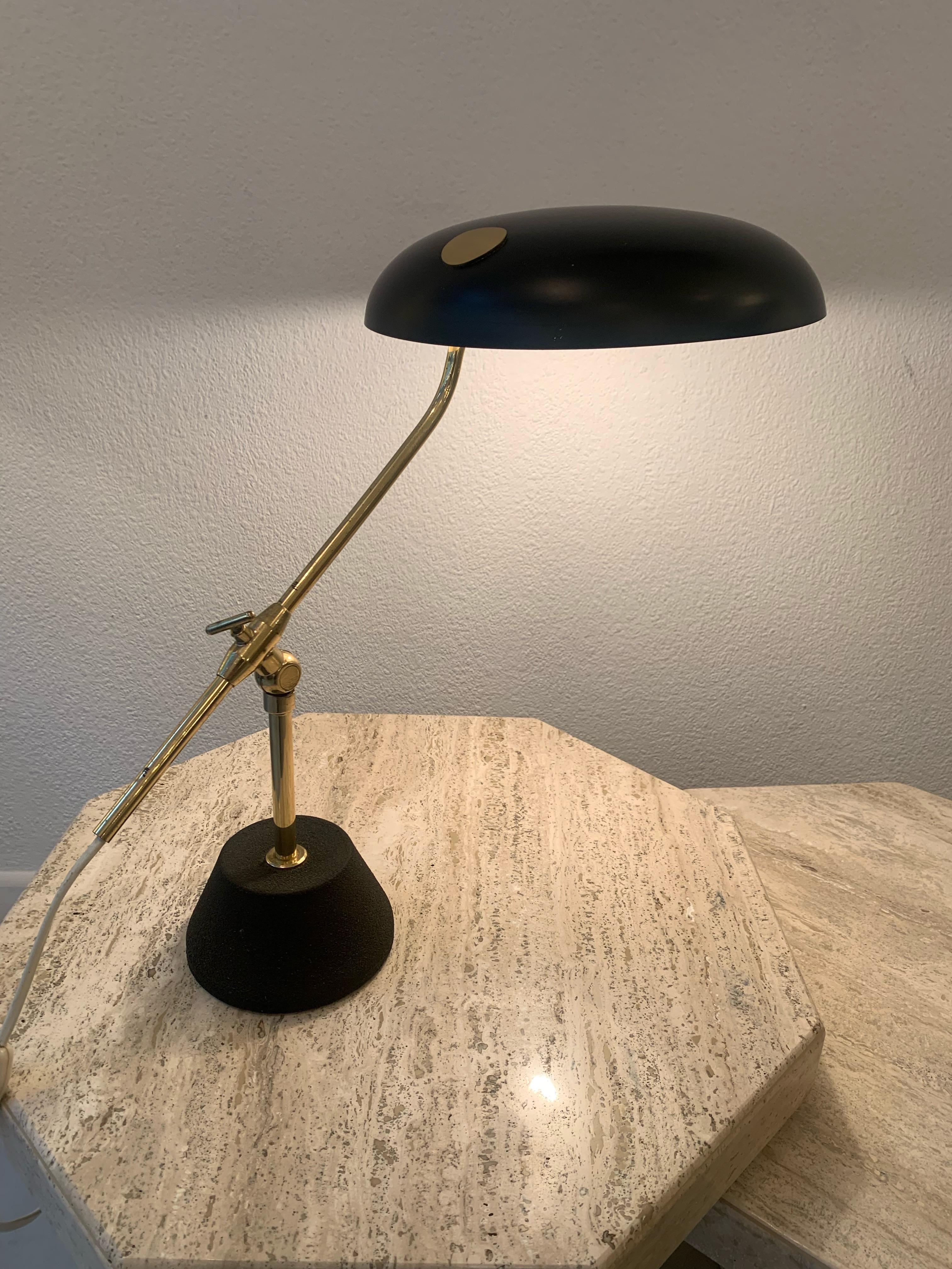 Mid-20th Century BAG Turgi Desk / Table Lamp, Switzerland, ca. 1950s