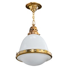 Bag Turgi, Pendant Light, Brass, Glass, Switzerland, 1920s Bag Turgi, Pendant Light, Brass, Glass, Switzerland, 1920s