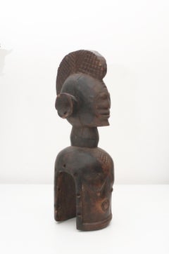 Baga Nimba (D'mba)  1960s Original vintage Headdress: Female Bust (30x9x12cm)