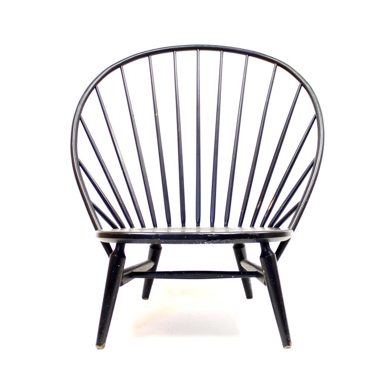 Swedish Bågen Wooden Lounge Chair by Engström & Myrstrand for Nässjö Stolfabrik, 1950s For Sale