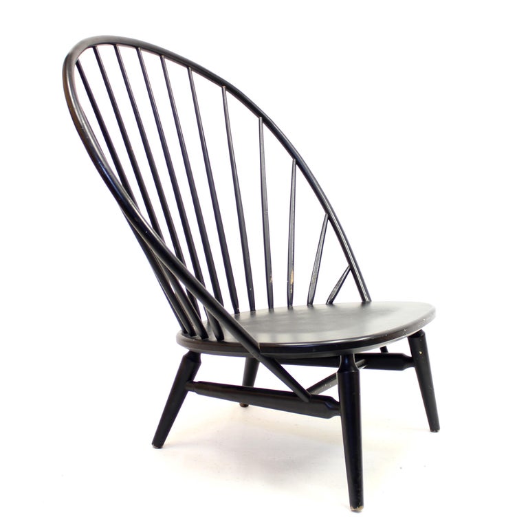 20th Century Bågen Wooden Lounge Chair by Engström & Myrstrand for Nässjö Stolfabrik, 1950s For Sale