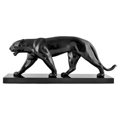 BAGHERA Art Deco Sculpture Panther Max Le Verrier France ORIGINAL 1930