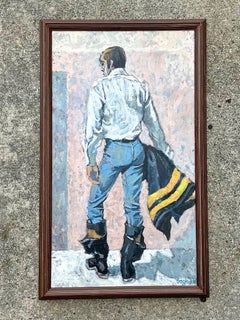 Bagley Framed Male Figure Painting