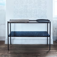 Bagnères Console Table Marquina ‘Black’ and Marquina ‘Black’ Marble / Metal