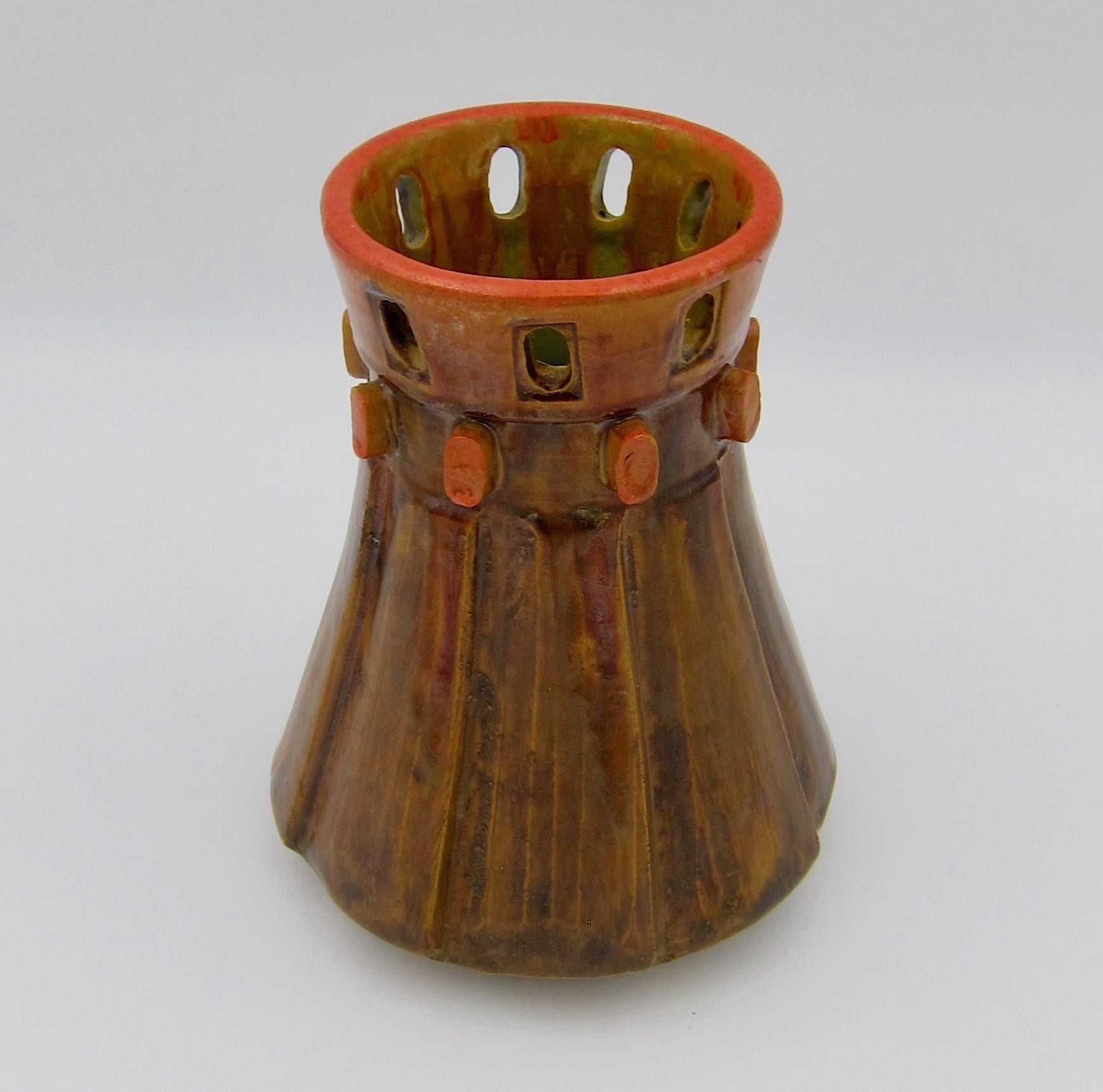 Mid-Century Modern Bagni Ceramiche Italian Modern Vase Designed by Alvino Bagni for Raymor