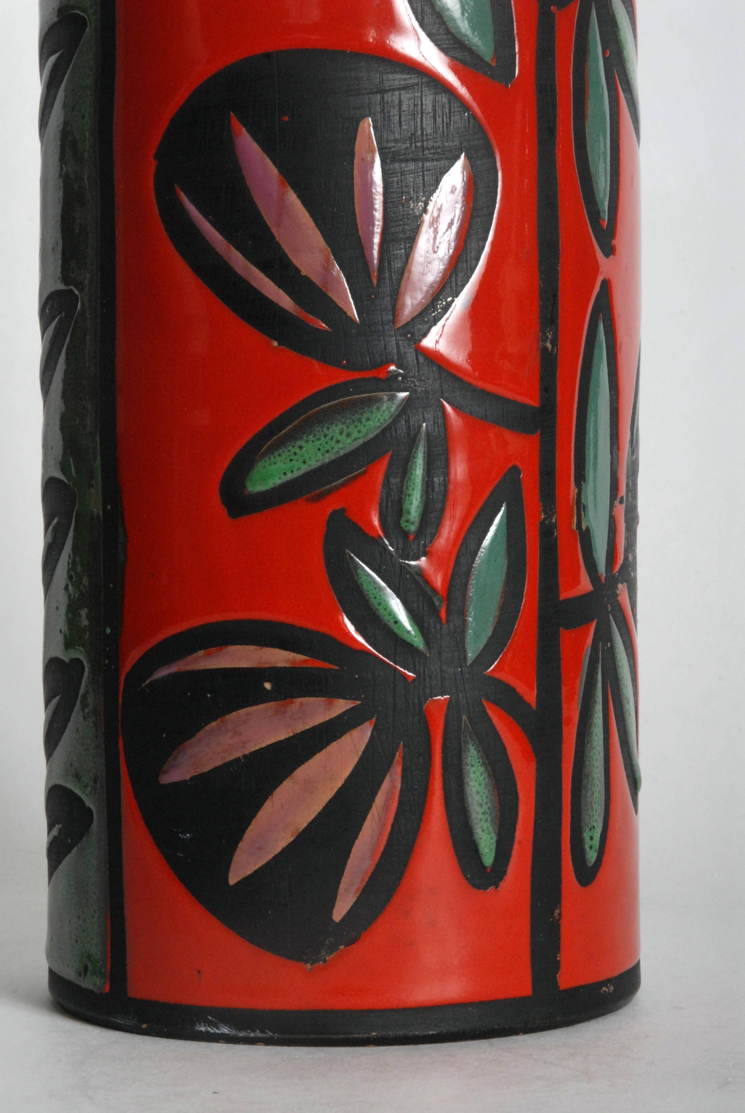 Pottery Bagni Ceramiche Tulip Vase by Alvino Bagni, Italy, circa 1970