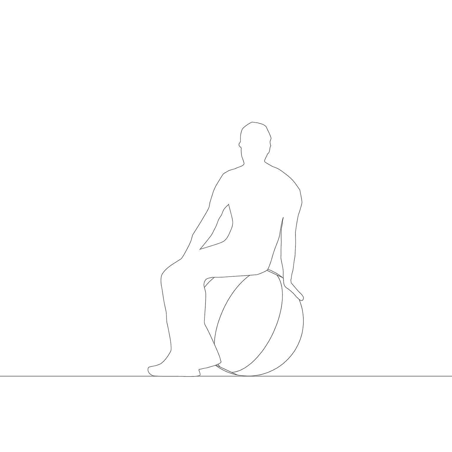 This wellness sitting ball take its name from the sphere at “Bagni Misteriosi Fountain” by Giorgio De Chirico at Palaz- zo della Triennale. This multi- coloured ball is meant to sit on like on one of the beaches of the Italian riviera or in a