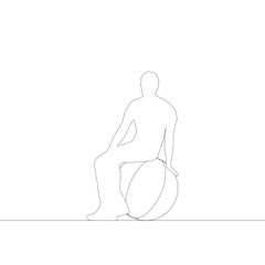 Bagni Misteriosi Sitting Ball Tangerine, Pet Therapy by Atelier Biagetti