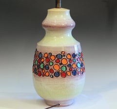 Bagni Raymor Italian Pottery Vintage Lamp Large MCM Modern Ceramic 34"
