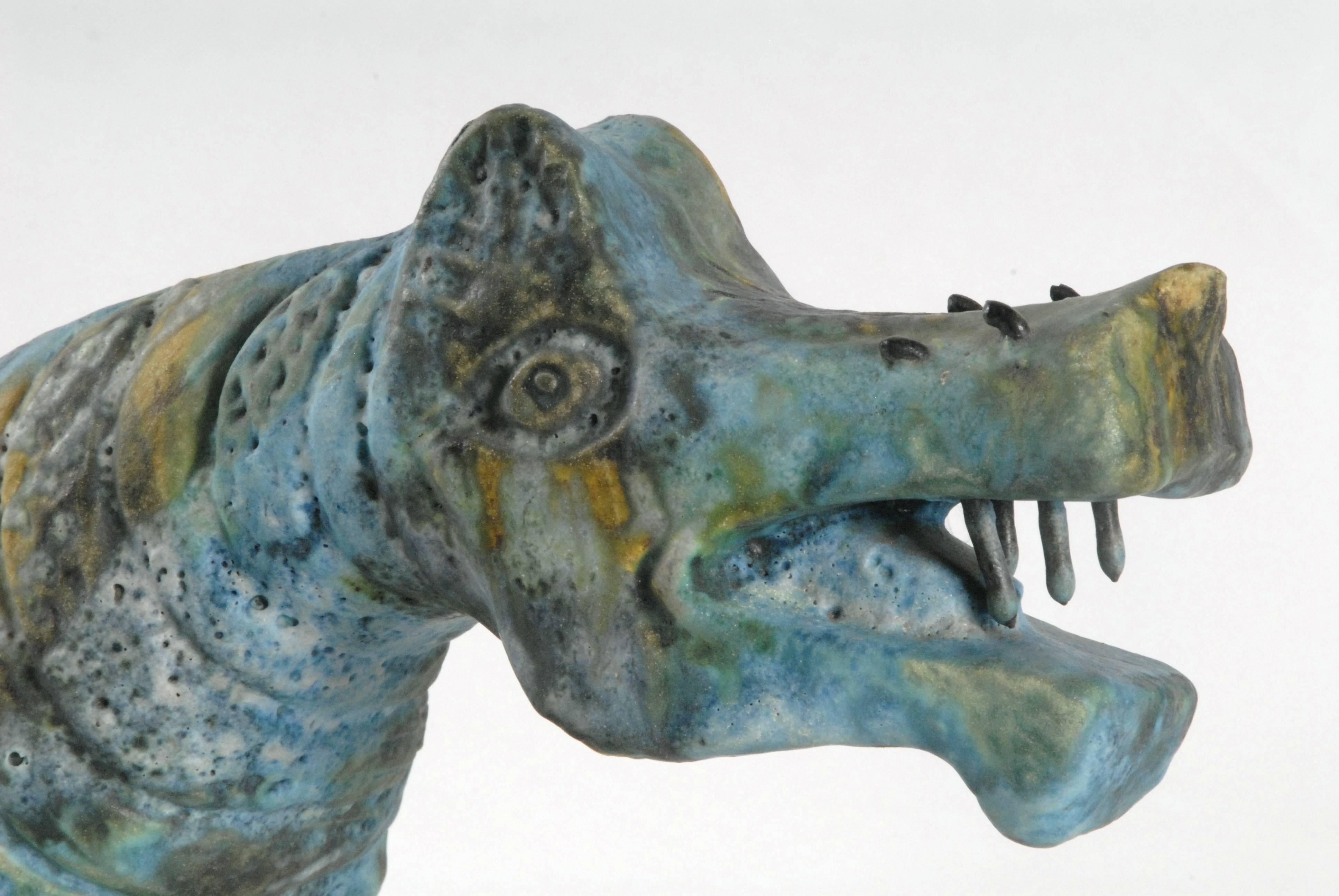 Pottery Bagni Sea Garden Tiger, Italy, circa 1965
