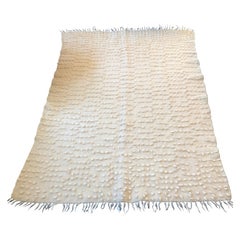 "Bagnoli " White on White Wool Runner by Le Lampade