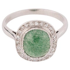 Bague ancienne or et aventurine
