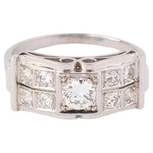 Bague Art déco en diamants