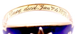 Celestial Bague au Firmament "Ring of Heavens" Guilloche Enamel Ring, 1873