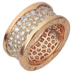 BULGARI - Anillo B.zero1 de oro rosa y diamantes