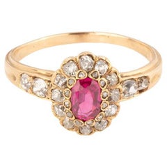 Bague du début du 19ème siècle en rubis et diamants