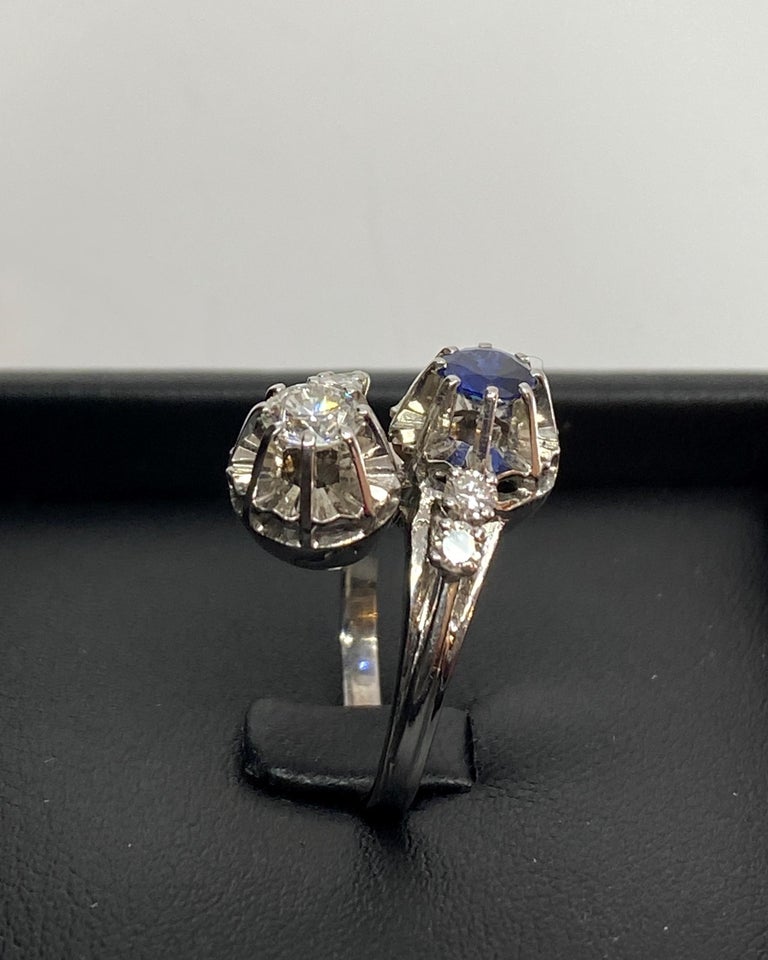 Ayoiow Bague vintage en or 18 carats avec émeraude créée 1,2 ct pour cadeaux, Métal, Émeraude