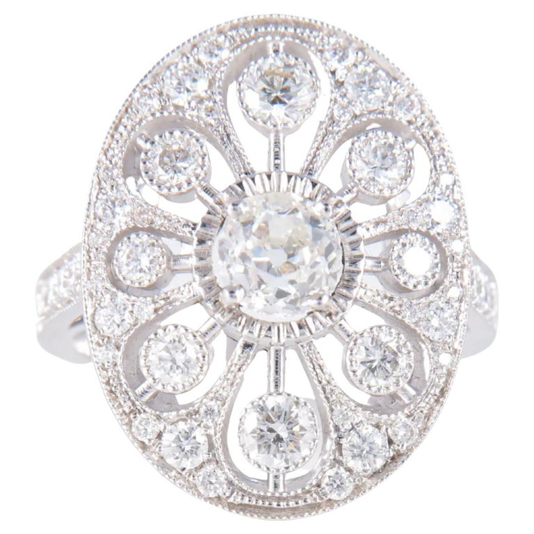 Oscar De La Renta Jupe mi-longue à Fleurs | Blanc Oscar De La Renta Jupe mi-longue à Fleurs | Blanc