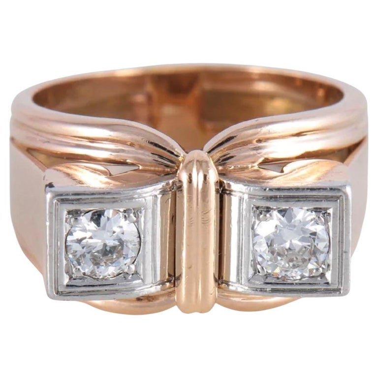 Bague Or Rose 18 Carats Avec Diamant - Taille 53 - Neuf Avec étiquettes