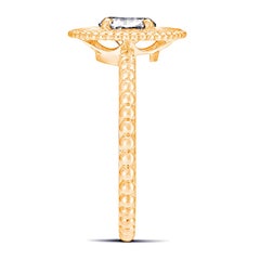 18 Karat Gelbgold Roi Soleil Diamantring mit 0,56 Karat Diamanten besetzt