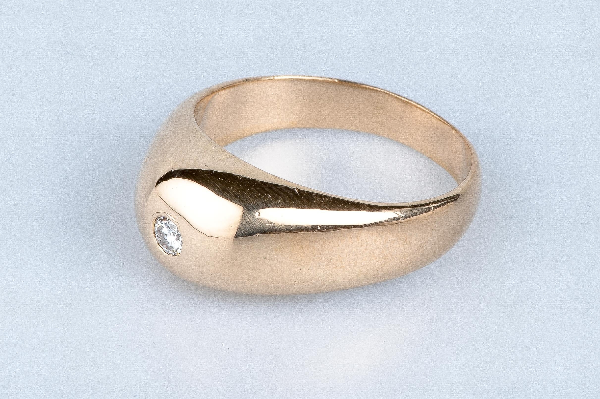 Bague en or rose 18 cts In Excellent Condition For Sale In Monte-Carlo, MC