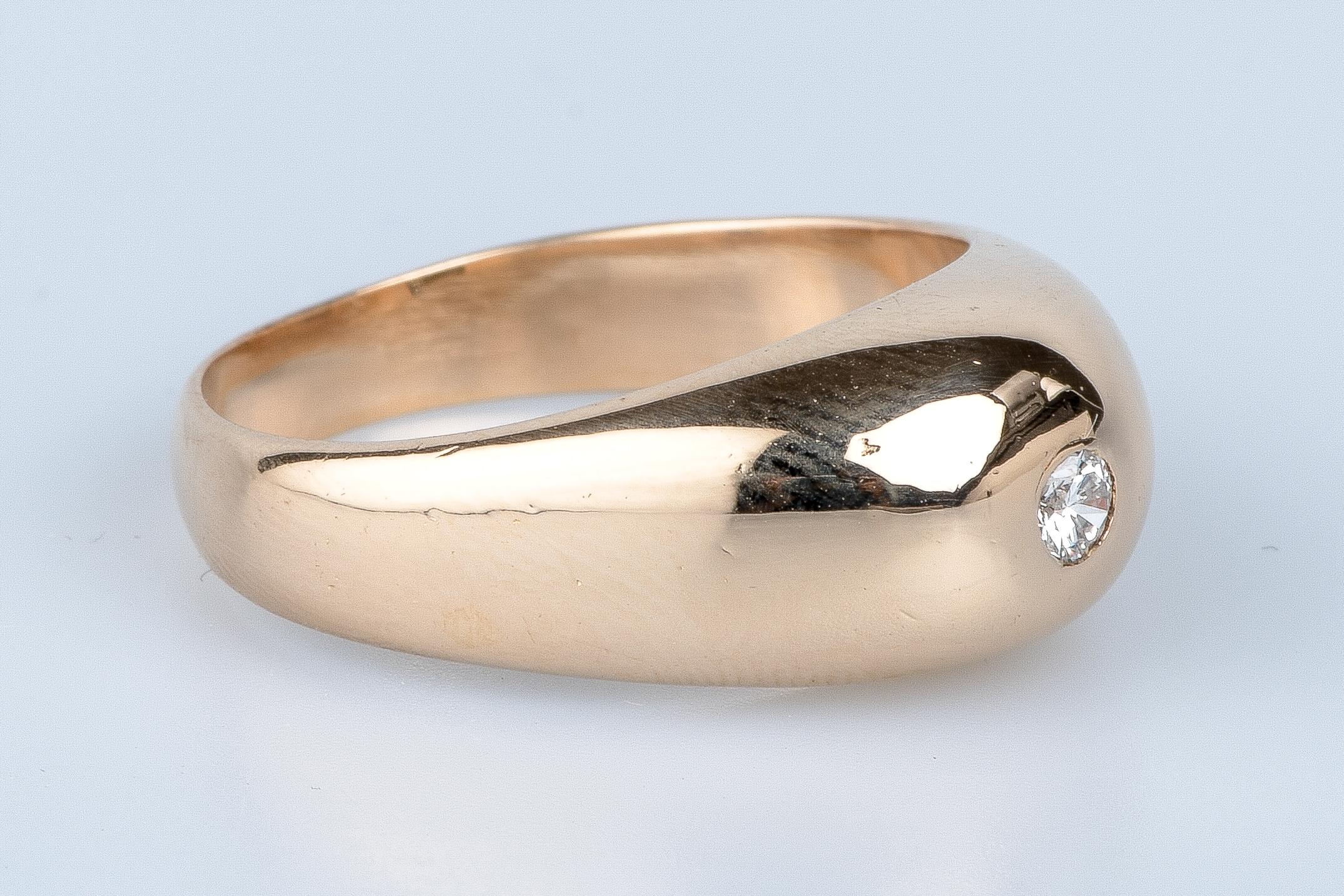 Women's or Men's Bague en or rose 18 cts For Sale
