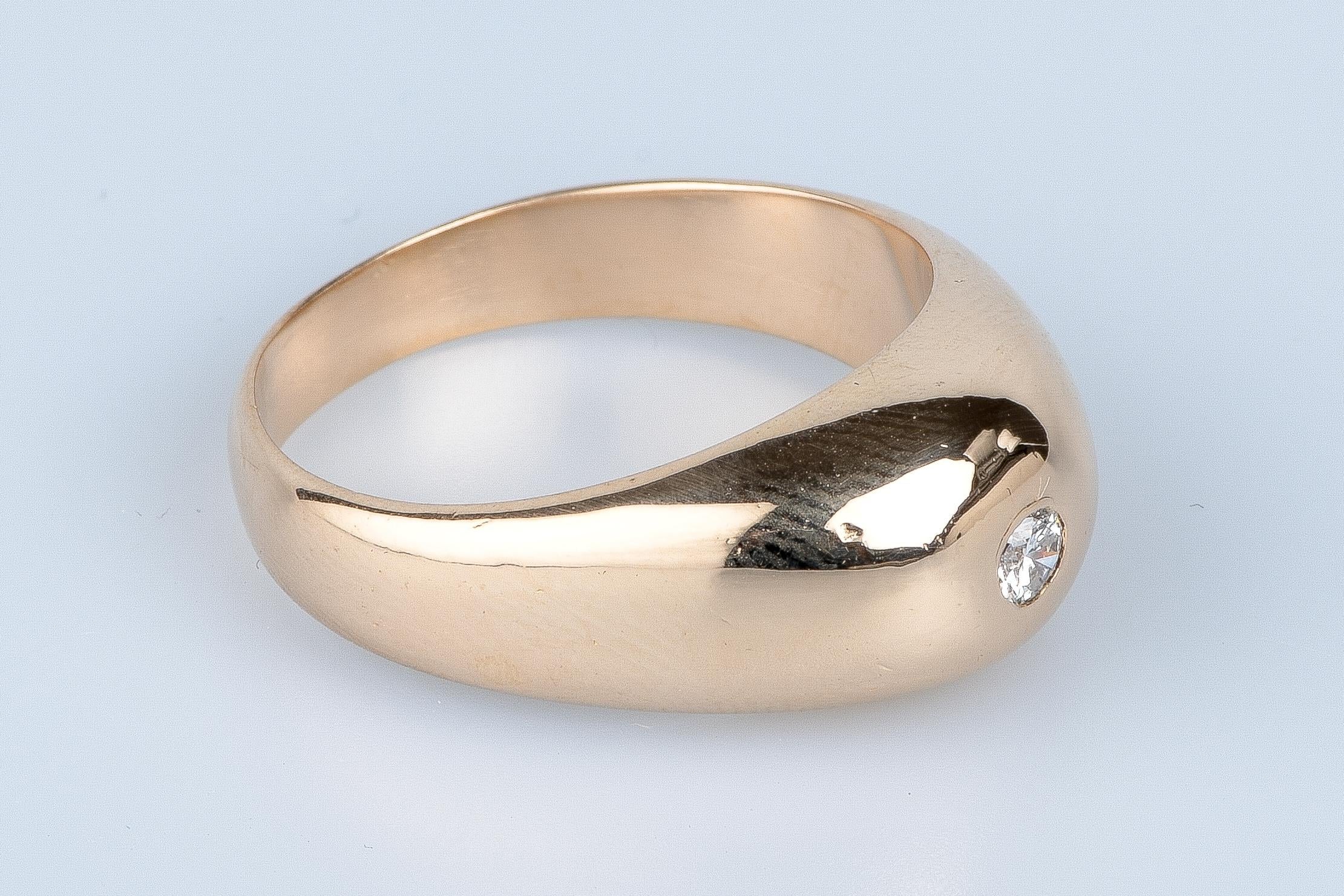 Bague en or rose 18 cts For Sale 1