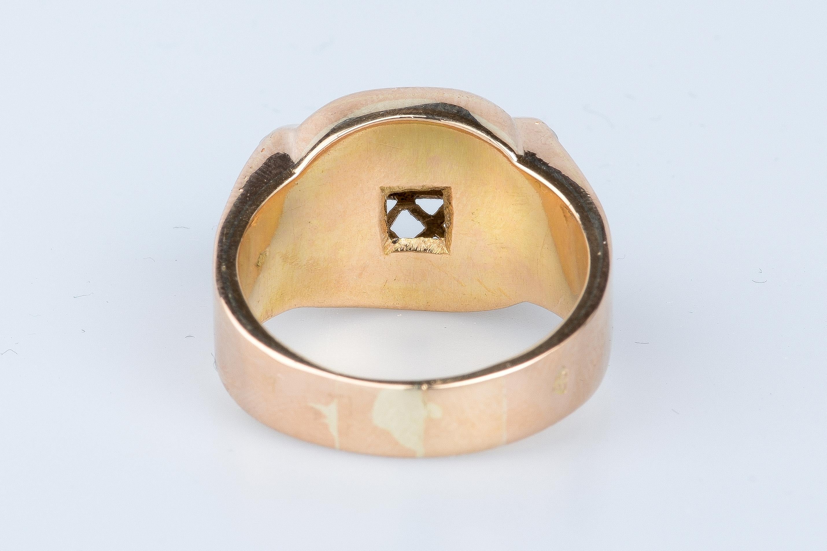 Bague en or rose 18 cts For Sale 2