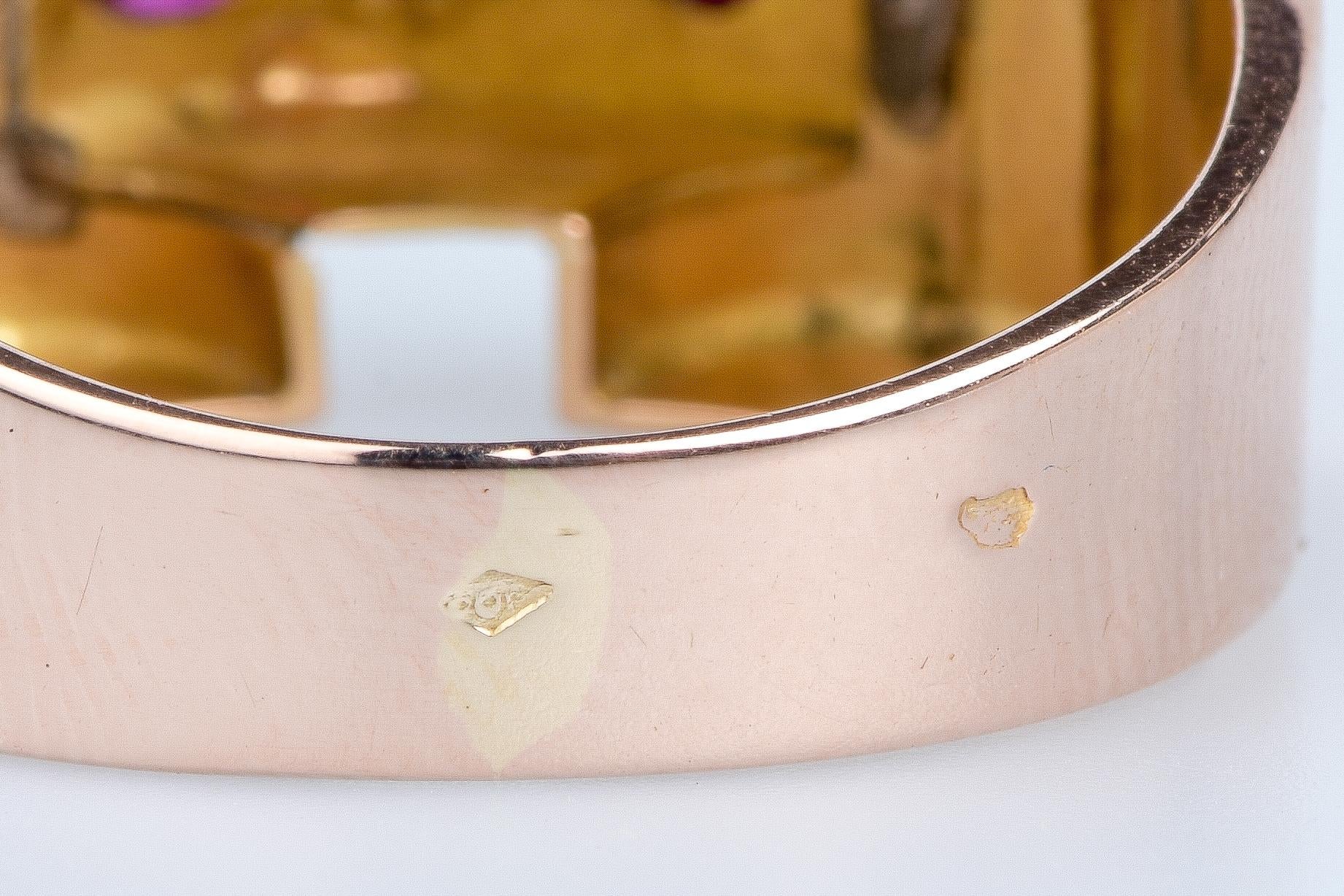 Bague en or rose 18 cts For Sale 4
