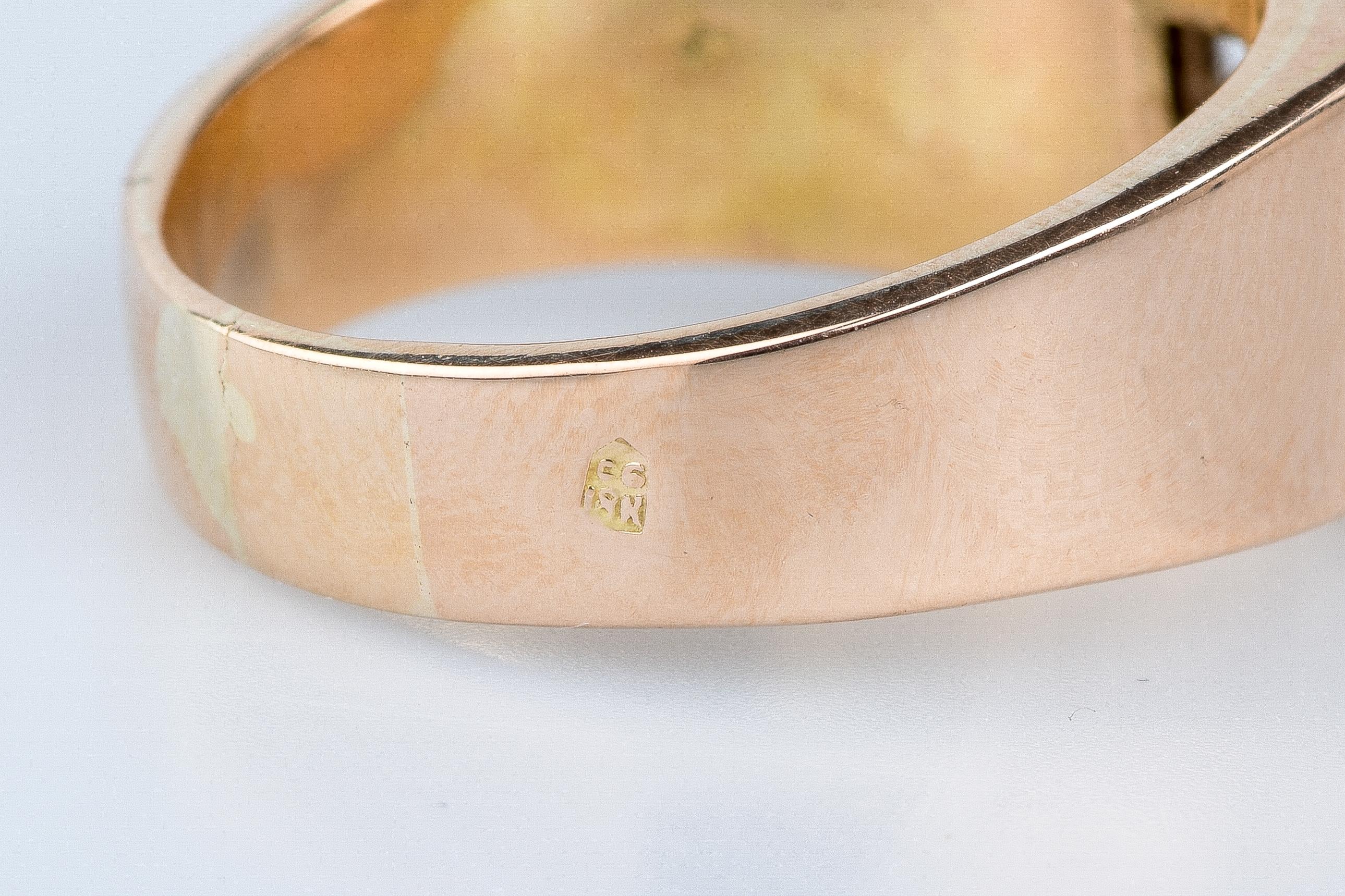Bague en or rose 18 cts For Sale 4