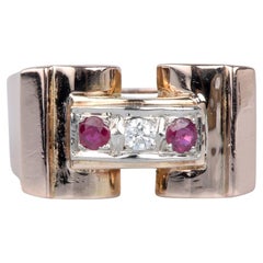 Bague en or rose 18 cts