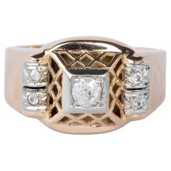 Bague en or rose 18 cts