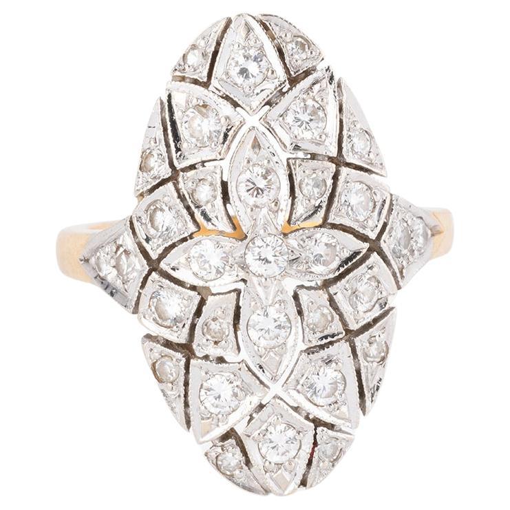 Bague Art Déco Diamants 