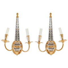 Bagues 2-Light Wall Sconce with Round Backplate