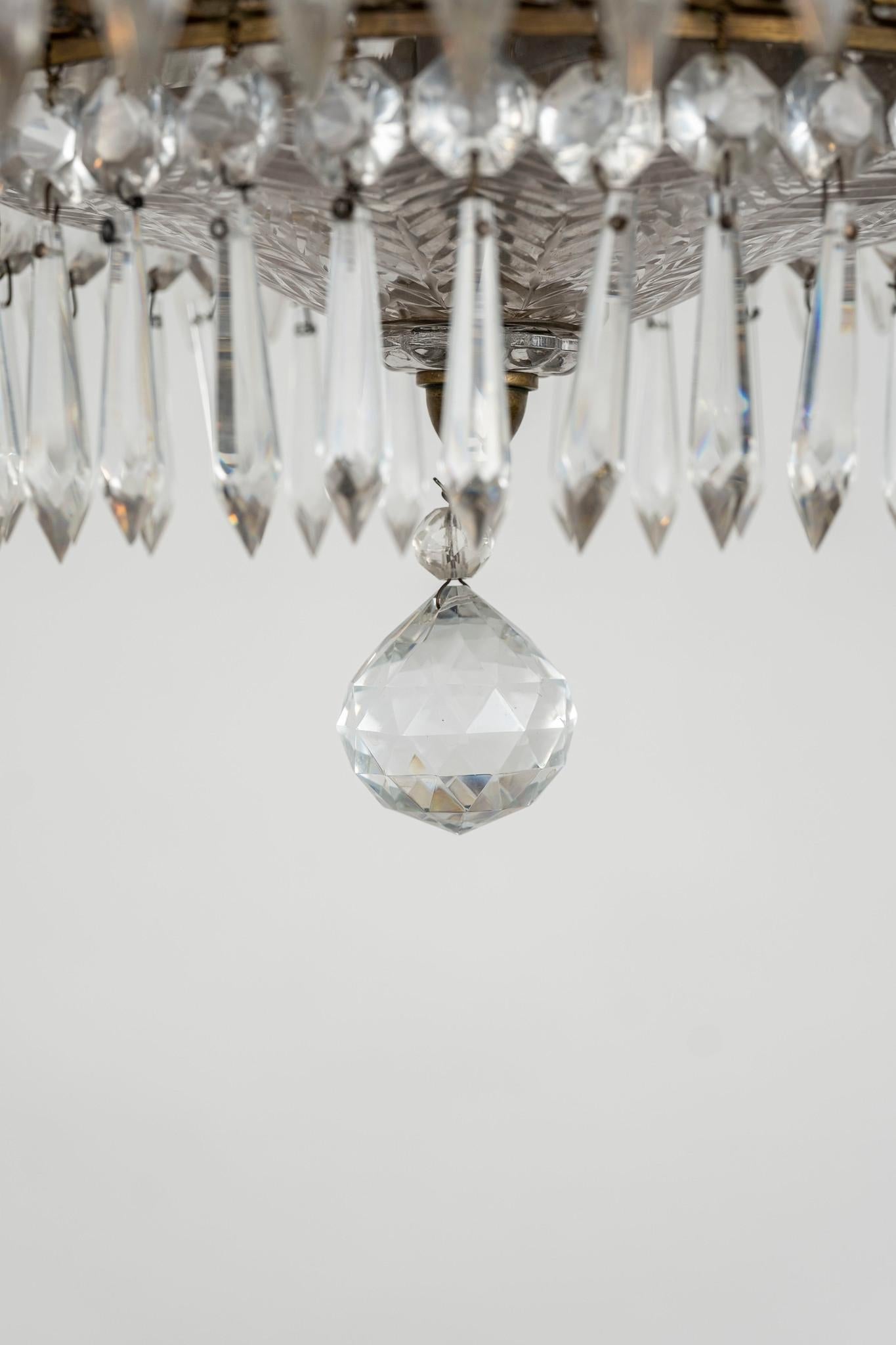 French Bagues Style Crystal Chandelier 