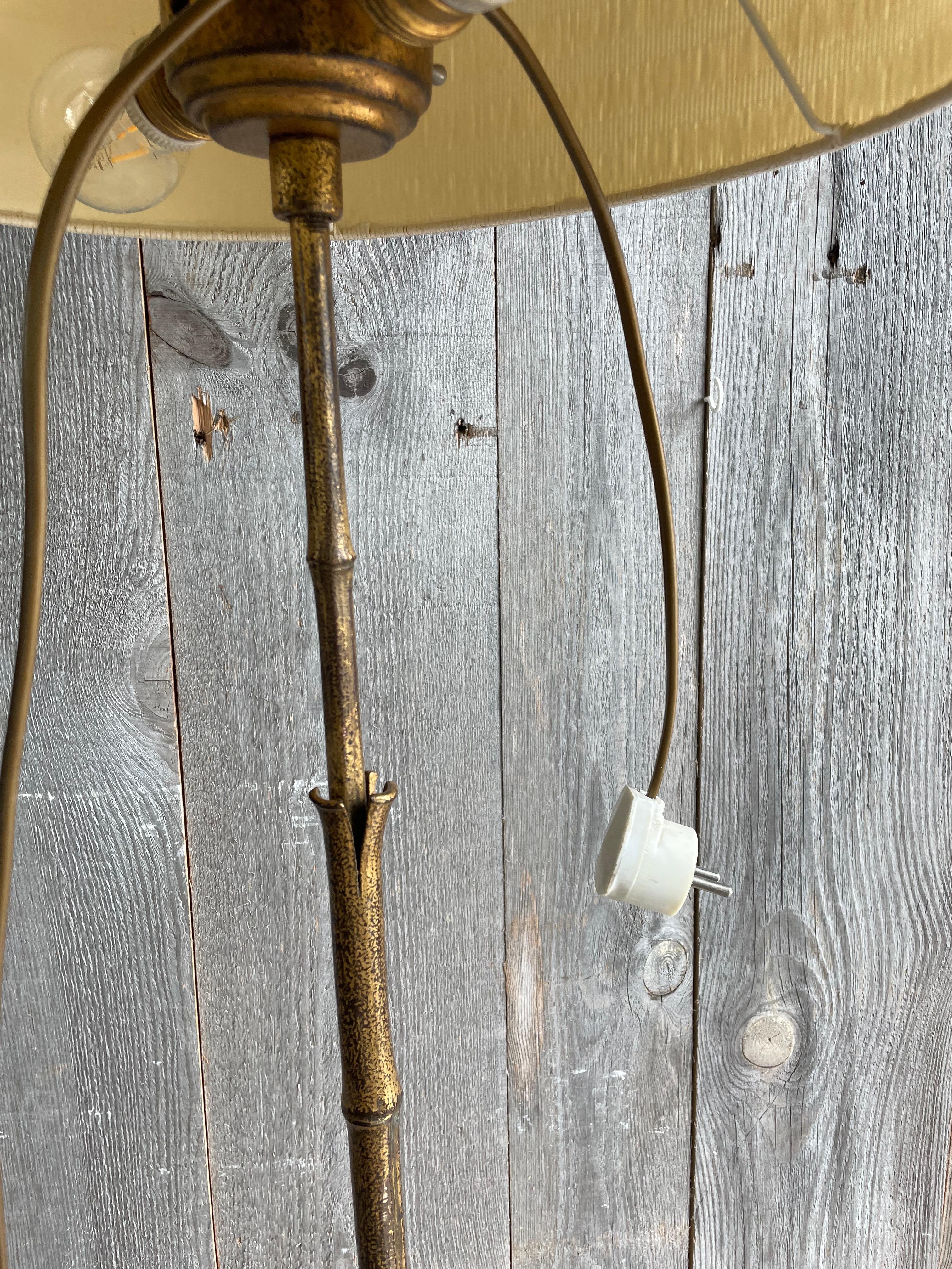 Bagues Faux Bamboo Floor Lamp For Sale 1