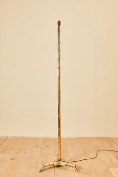 Baguès, lampe à pied, bronze, vers 1970.