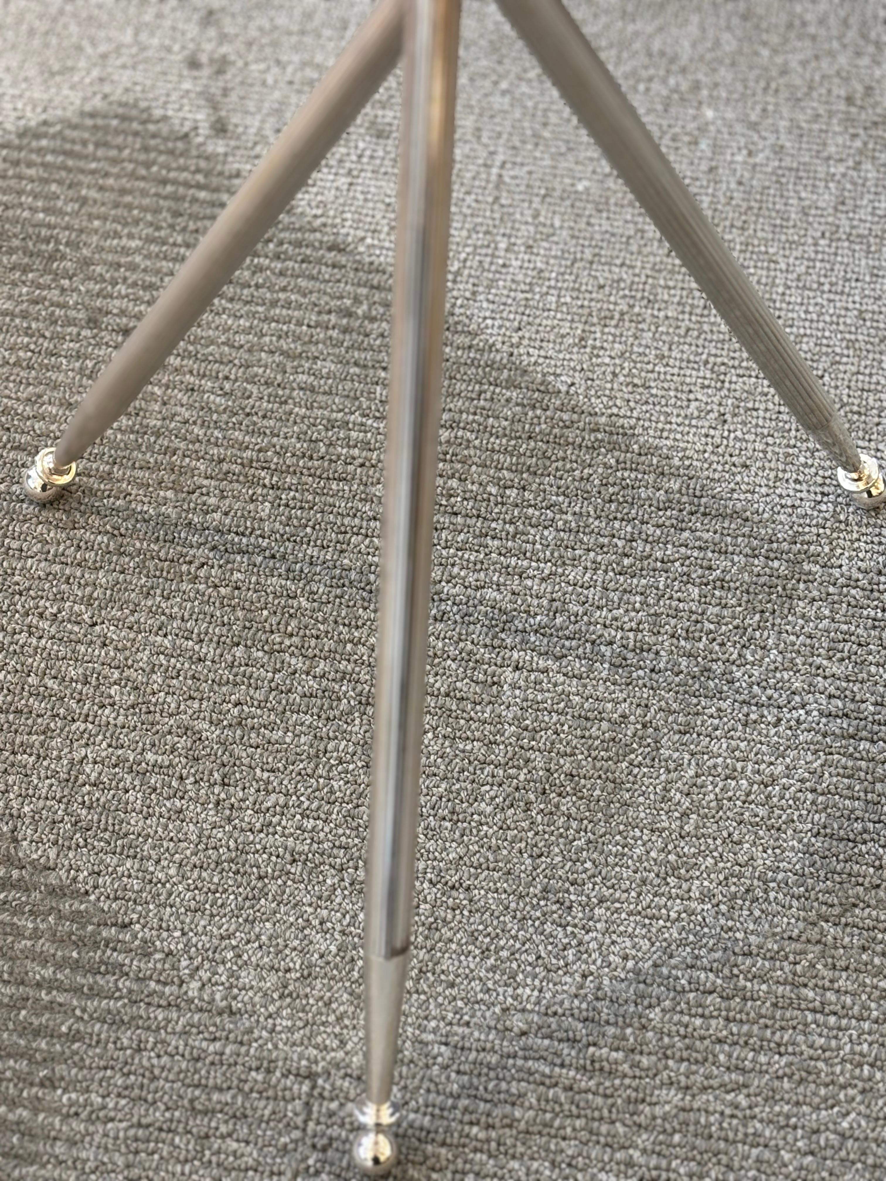 Bagues Silver Plate Martini Table, France 1960s In Good Condition In Aspen, CO