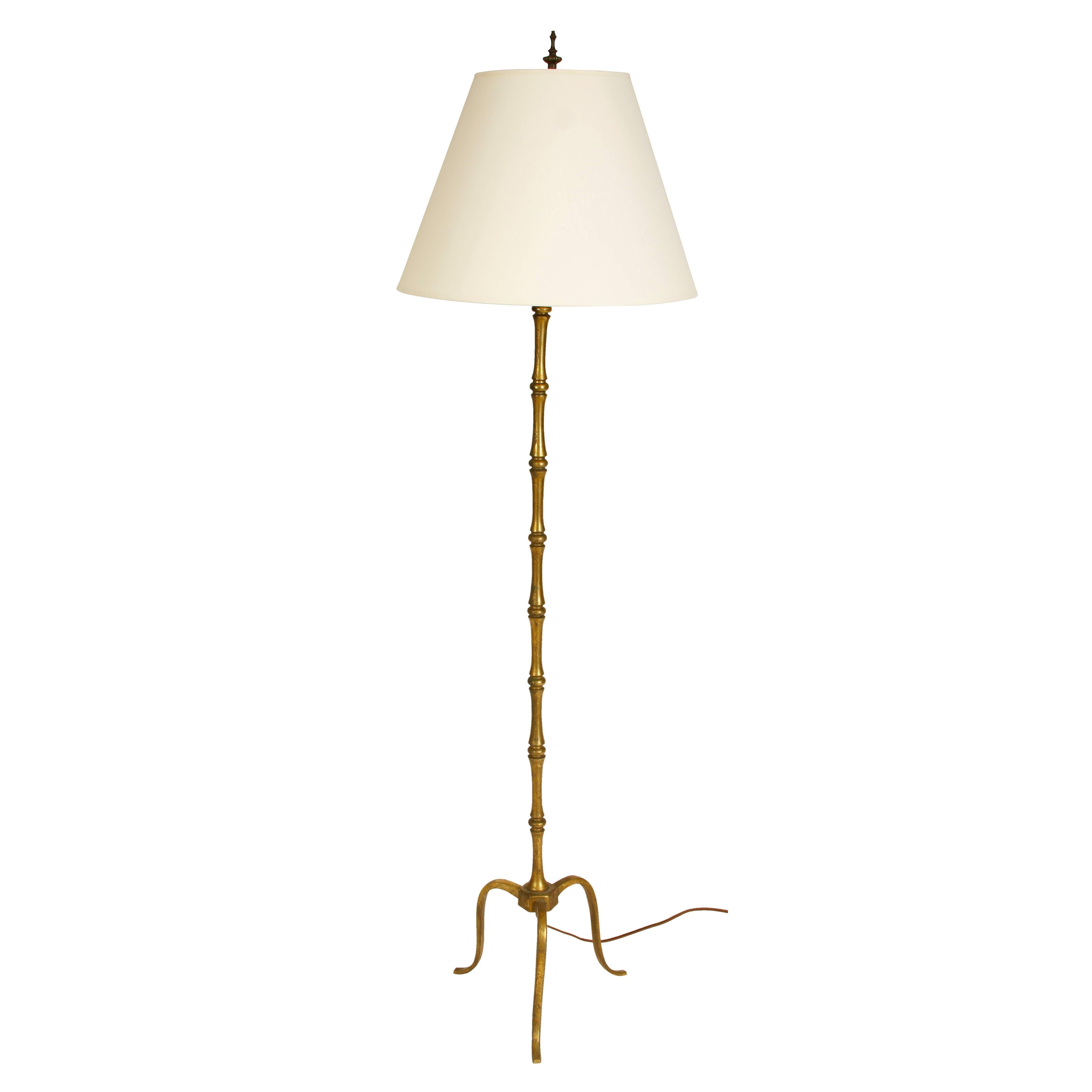Baguès Style Brass Standing Lamp