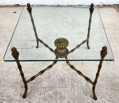 Bagues Style Faux Bamboo End Table 1960s