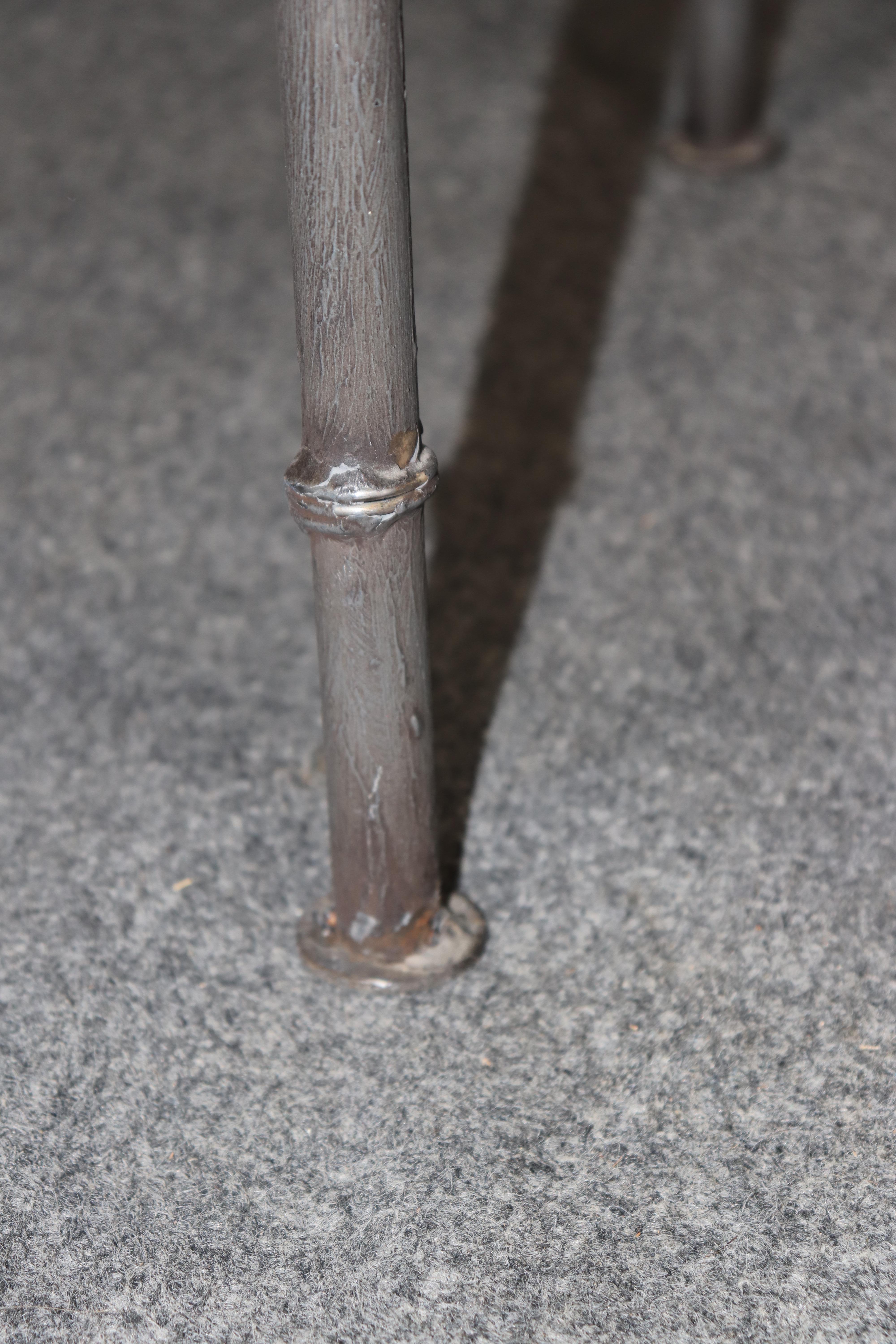 Bagues Style Konsolentisch aus Metall und Laminat oder Formica im Angebot 4