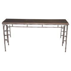 Bagues Style Konsolentisch aus Metall und Laminat oder Formica
