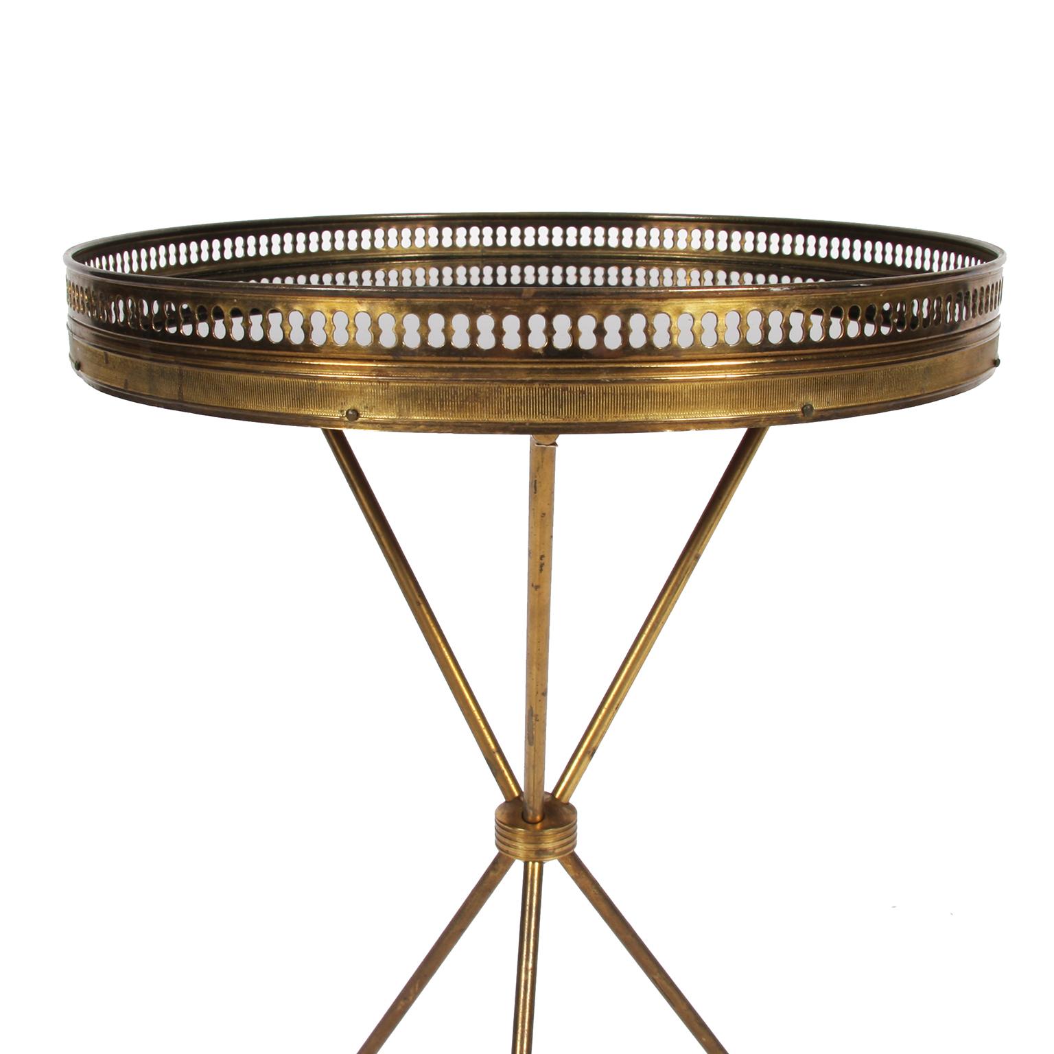 French Bagues Style Side Table with Tripod Base